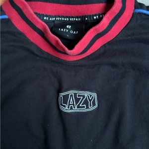 Lazy Oaf “Lazy” Ringer Tee- size L